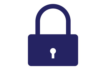 lock icon. padlock isolated on white background.
