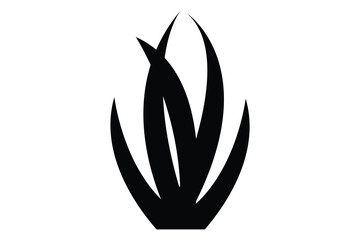 grass icon. grass isolated on white background.