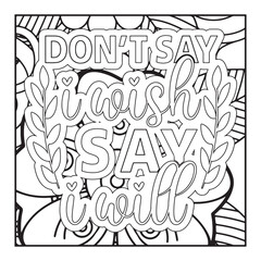 Inspirational Word Coloring Pages. hand drawn doodle alphabet