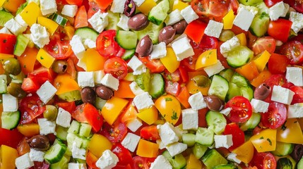 A fresh green salad with mixed greens, avocado, and vinaigrette. Featuring healthy meals