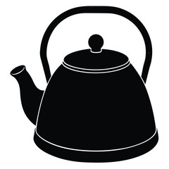 Modern Kettle Vector Illustration – Electric, Vintage, and Whistling Kettles