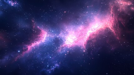 Naklejka premium Cosmic nebulae, vibrant colors, deep space