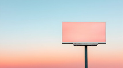 Pink Billboard at Sunset