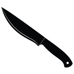 Knife Vector Illustration – Kitchen, Hunting, and Utility Blade Silhouette Design