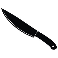Knife Vector Illustration – Kitchen, Hunting, and Utility Blade Silhouette Design