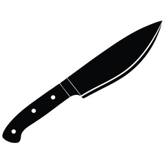 Knife Vector Illustration – Kitchen, Hunting, and Utility Blade Silhouette Design