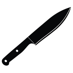 Knife Vector Illustration – Kitchen, Hunting, and Utility Blade Silhouette Design