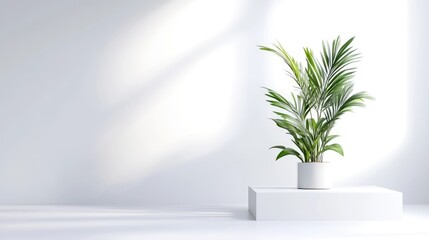 Minimalist indoor plant display