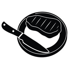 Knife Vector Illustration – Kitchen, Hunting, and Utility Blade Silhouette Design