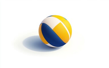 Isolated volleyball on white background (2)