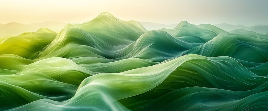 Verdant Wavy Landscapes.