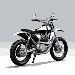 Obraz premium vector art motorcycle for graphic design purposes