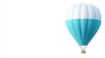 Naklejka premium Hot air balloon adventure, a colorful journey through the skies 