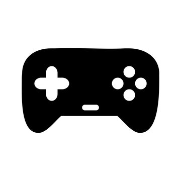 Vector games icon. black game controller symbol with trendy flat style icon for web site design, logo, app, UI isolated on white background