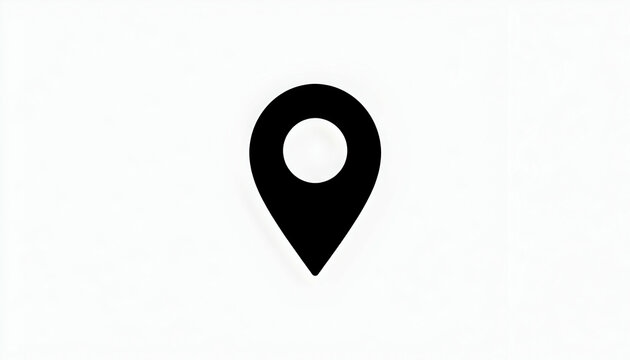 Location Pointer Icon Isolated on White Background Representing Place Finding