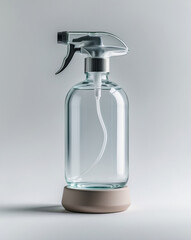 Obraz premium Reusable Glass Spray Bottle for Eco-Friendly Cleaning Products, 8K Close-Up