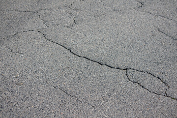 Obraz premium ひび割れたアスファルト