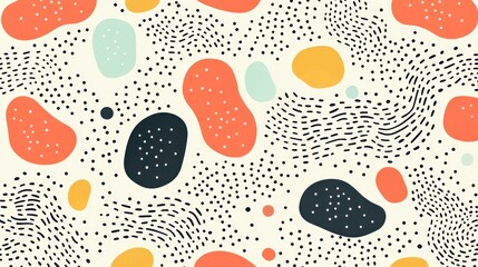 Abstract shapes pattern