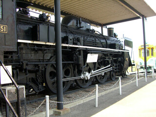 A preciously preserved steam locomotive