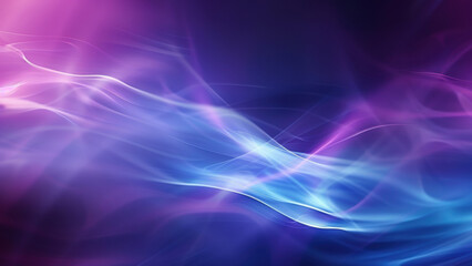 Fototapeta premium Abstract purple and blue flowing waves in soft light background