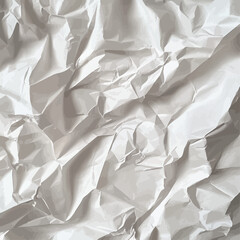 Obraz premium Crumpled White Paper Texture Background