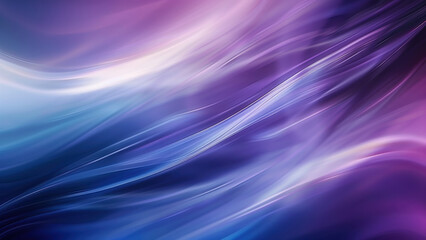 Fototapeta premium Abstract purple and blue flowing waves in soft light background