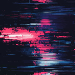 Neon Glitch: Abstract, Futuristic Visuals