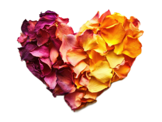 Heart formed by two puzzle pieces fitting perfectly together on white background