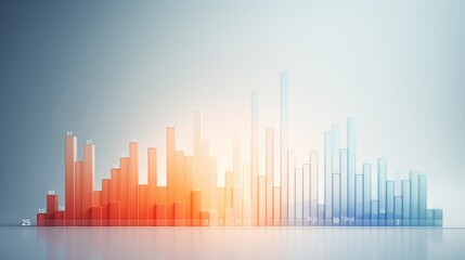 Data visualization graphic, abstract, business
