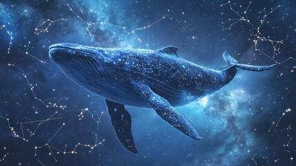 Majestic Whale Underwater Scene