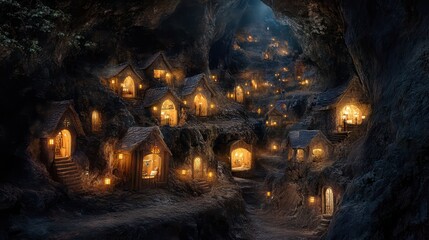 Many Candles Warm Light Closeup