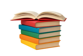 Colorful School Backpack with Books – Transparent PNG Clipart