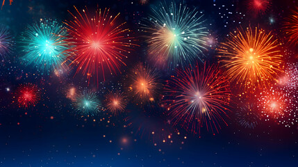 Fototapeta premium fireworks in the sky