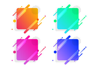 幾何学 グラフィック フレーム背景素材 四角