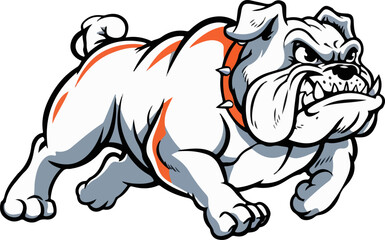 Obraz premium Bulldog cartoon vector illustration