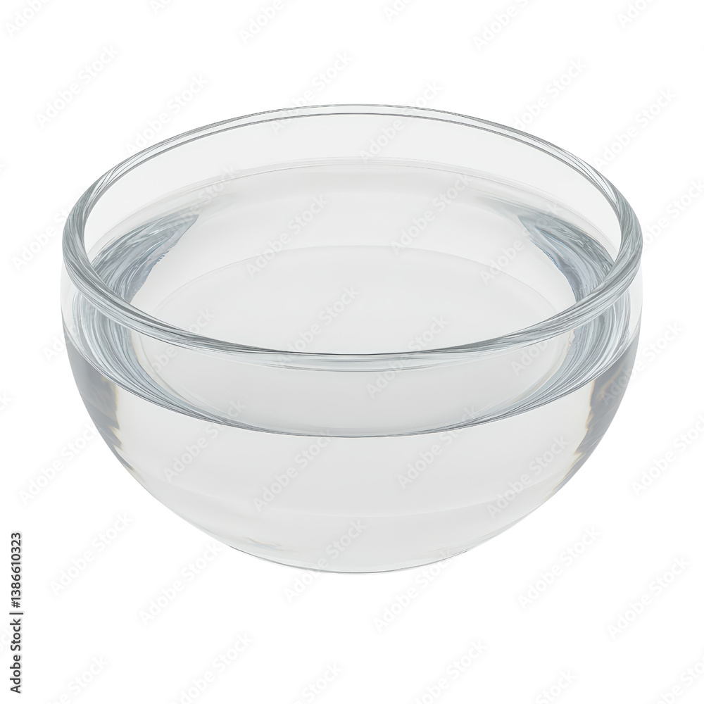 Aufkleber elegant clear bowl with a smooth surface reflecting light perfectly in a minimalist setting on a neu