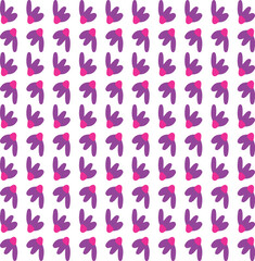 seamless pattern with pink flowers.Floral and Botanical Texture Hand drawn illustration