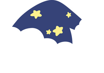 Cute Blue Star Sleeping Hat