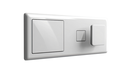 Minimalist Wall Switch Design: A close-up of a sleek, modern light switch panel, a fusion of minimalist design and functionality.