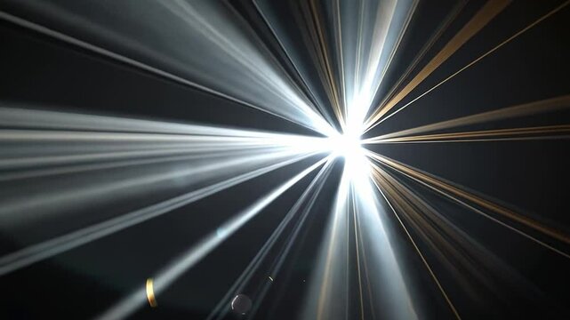 Dynamic Light Beams Radiate from Central Point, Creating Stunning Visual Effects with Energy, Shadow Play, and Radiance for Creative Projects