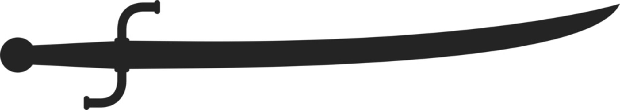 vector of a sword. weapon, traditional, knight
