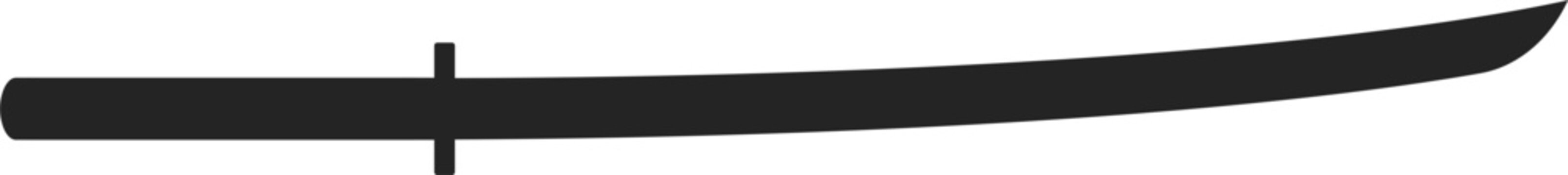 vector of a katana sword