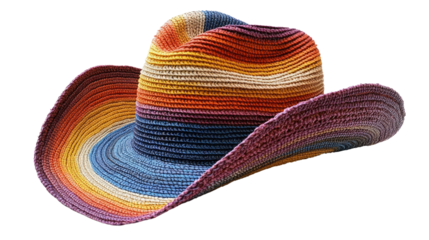 Colorfully Striped Hat: A vibrant, beautifully striped hat evokes the spirit of freedom and adventure. The bold colors of this headwear make a stunning accessory, offering a bold statement