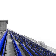 3d render Bleachers design element. Furniture