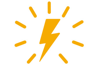 電気,充電,電力,雷,稲妻,チャージ,カミナリ,電源,マーク,シンボル,記号,シンプル,アイコン,天気,悪天候,落雷,危険,警戒,黄色,ジグザグ,エフェクト,チラシ,稲光,イナズマ,放電,電光,天気予報,ゴロゴロ,注意,閃光,雷光,光,挿絵,カット,イラスト,サンダー,ワンポイント,素材,バチバチ