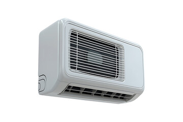 Charming Window Air Conditioning Unit isolated on transparent background
