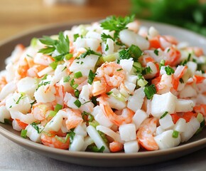 salad with shrimps