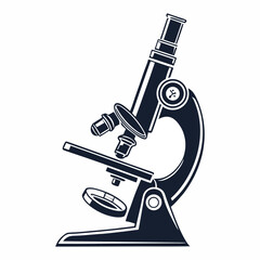 microscope on white background