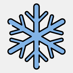 Icon frost resistance. Packaging symbol elements. Icons in filled line style. Good for prints, posters, logo, product packaging, sign, expedition, etc.