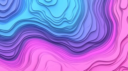 Colorful 3D topographic map background with vibrant gradients